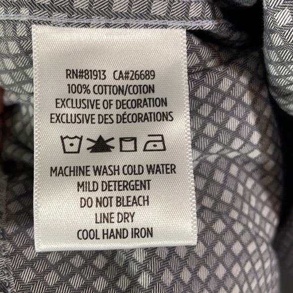 Robert Graham Button Down Gray Size Large - Picture 6 of 6